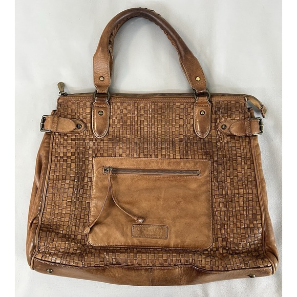 Liebeskind Berlín Women's Soft Pebble Leather Shoulder Satchel Bag Brown - Picture 1 of 16